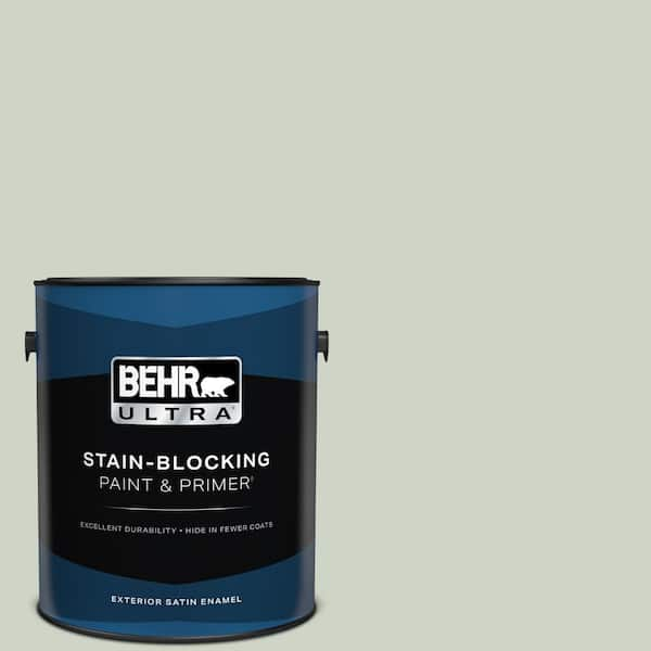 BEHR ULTRA 1 gal. #N390-2 Flora Satin Enamel Exterior Paint & Primer