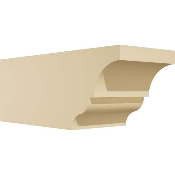 Ekena Millwork Standard Asheboro 6 in. W x 6 in. H x 16 in. D Signature Urethane Rafter Tail Outlooker