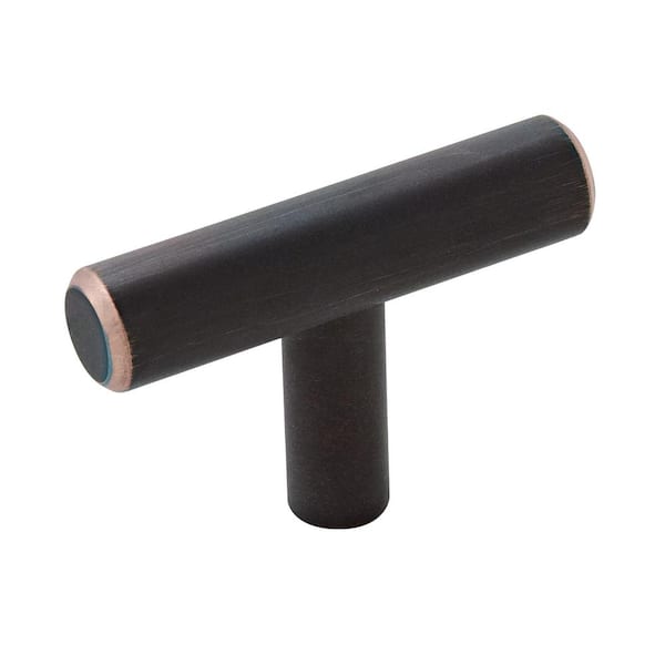 Amerock Bar Pulls 1-15/16 in. (49mm) Modern Oil-Rubbed Bronze Bar Cabinet Knob