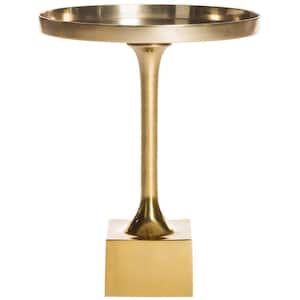 Corvus 16 in Antique Brass Side Table