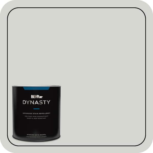 BEHR DYNASTY 1 qt. #T17-01 Close Knit Satin Enamel Interior Stain-Blocking Paint and Primer