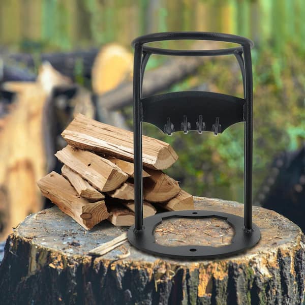 Steel Firewood Splitter, Kindling Wood Cracker Cutting Tool for