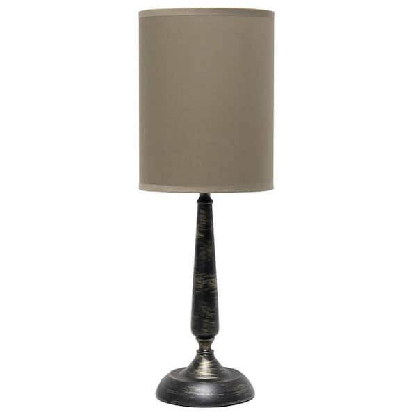 Simple Designs 22.75 in. Oil Rubbed Bronze Traditional Candlestick Table Lamp