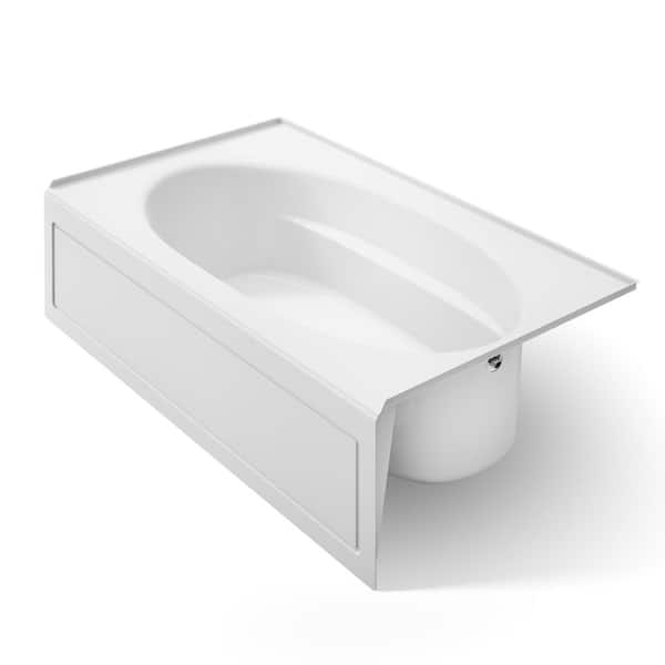 KOHLER Windward 72 in. x 42 in. Soaking Bathtub with Right-Hand Drain in White