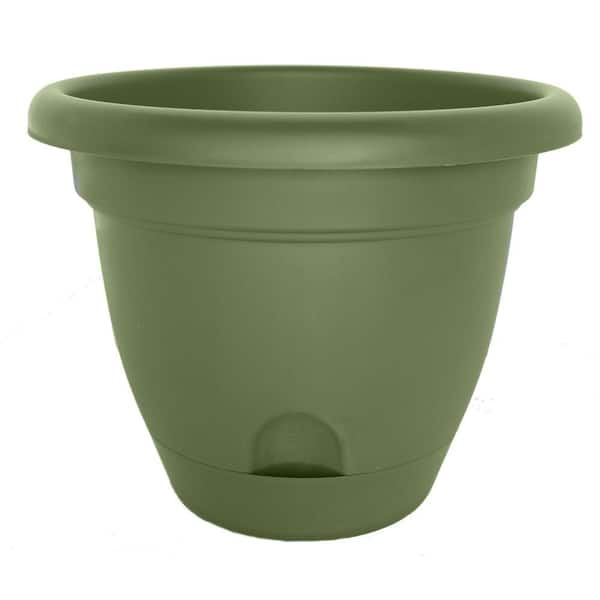 Bloem Lucca 16 in. Round Living Green Plastic Planter (6-Pack)