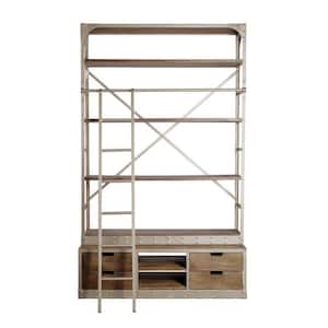 Mariana Gray 4 Tiers Metal Shelving Unit (20.5 in. x 94 in. x 57 in.)