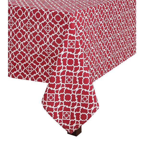 Unbranded 60 in. x 102 in. Waverly Lexie Indoor/Outdoor Tablecloth