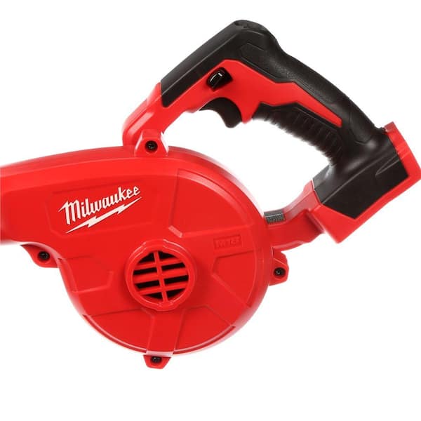 Milwaukee 0884-20-48-22-3100 M18 18V Lithium-Ion Cordless Compact Blower with INKZALL Black Fine Point Jobsite Marker