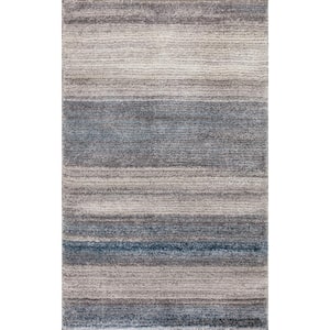 Moderno Blue Ombre 3 ft. x 4 ft. Contemporary Area Rug