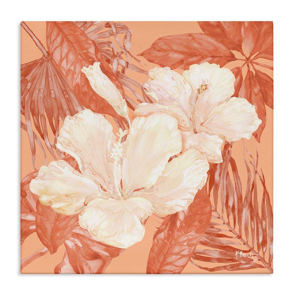 Tropical Hibiscus Bunch by Paul Brent Unframed Nature Graphic Art Print 24 in. x 24 in. price history on PriceWatchPro