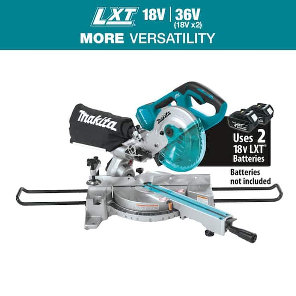 18V X2 LXT Lithium-Ion 1/2 in. Brushless Cordless 7-1/2 in. Dual Slide Compound Miter Saw (Tool-Only)