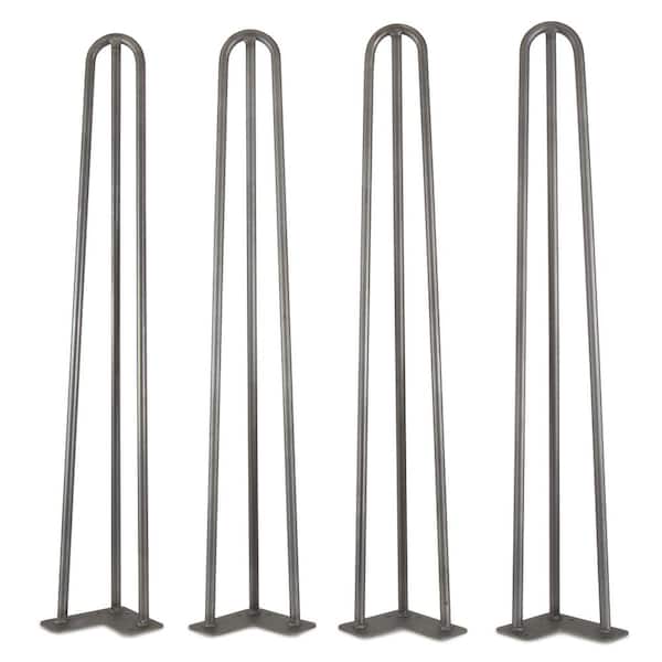 Raw Steel Hairpin Table Legs, Wooden Table Legs Home Depot
