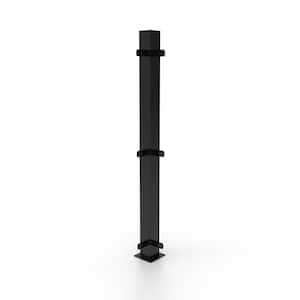 Ejoy 94.49 in. H x 4 in. W x 4 in. Thickness Black Steel Middle