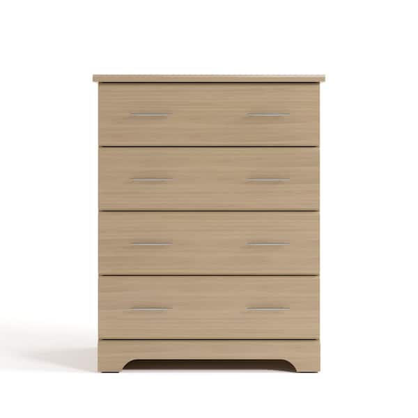 Storkcraft Brookside Driftwood 4-Drawer 30.91 in. Wide Dresser