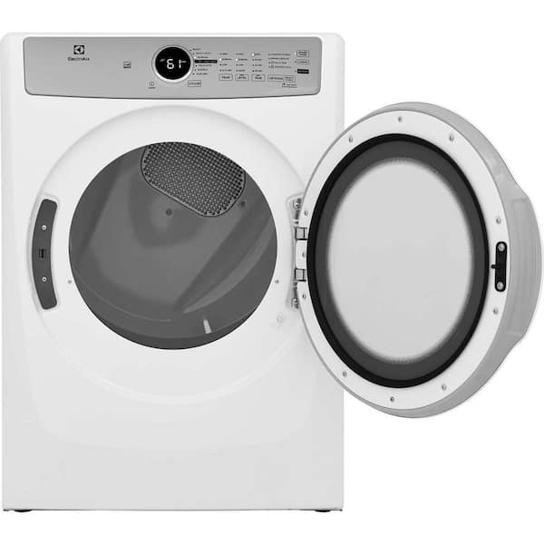 8 cu. ft. Front Load Gas Dryer in White