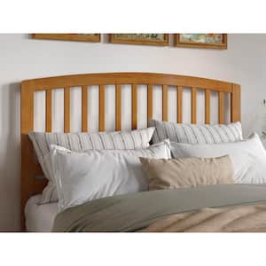 Richmond Light Toffee Natural Bronze Solid Wood Queen Headboard with Attachable Charger