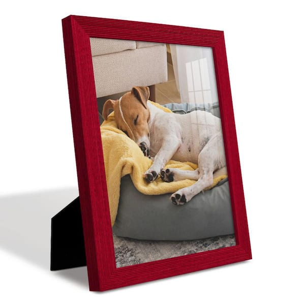 Wexford Home Grooved 8 in. x 10 in. Black Picture Frame (Set of 2)