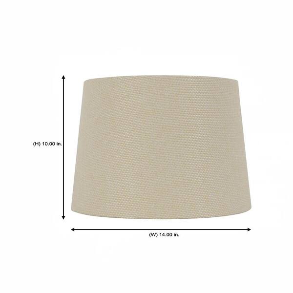 Hampton Bay Mix And Match 14 In Dia X 10 H Cream Woven Texture Round Table Lamp Shade Ds17995 The Home Depot Hampton Bay Mix And Match 14 In Dia X, Mix And Match Lamps And Shades