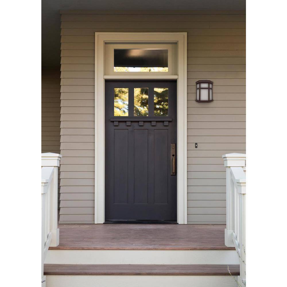 Sedona Bronze Frosted Acrylic LED Outdoor Sconce