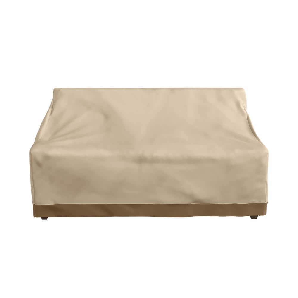 Beige Heavy-Duty Waterproof Outdoor Couch Cover 76"