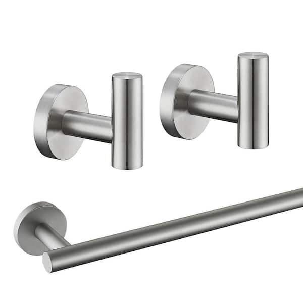 ruiling 3 -Piece Bath Hardware Set with Mounting Hardware in Stainless Steel Brushed Nickel