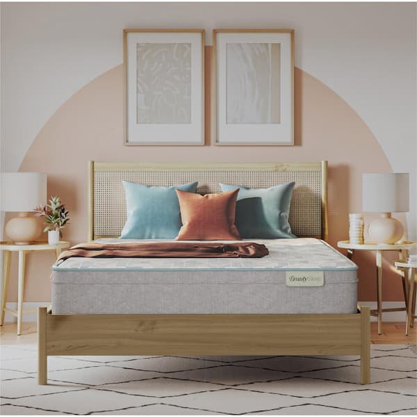 Slumberscape Twin Medium Euro Top12.25 in. Standard Profile Mattress Set