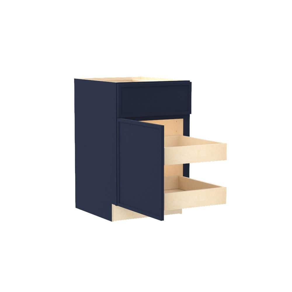 Franklin 21 in. W x 24 in. D x 34.5 in. H Assembled Plywood Base Kitchen Cabinet in Vessel Blue with 2ROT Soft Close LH price history on PriceWatchPro
