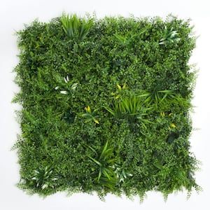 20 in. x 20 in. Artificial Topiary Hedge Panel with Backing AHB004, Set of 4-Pc