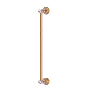 Carolina Crystal Collection 18 Inch Refrigerator Pull in Brushed Bronze