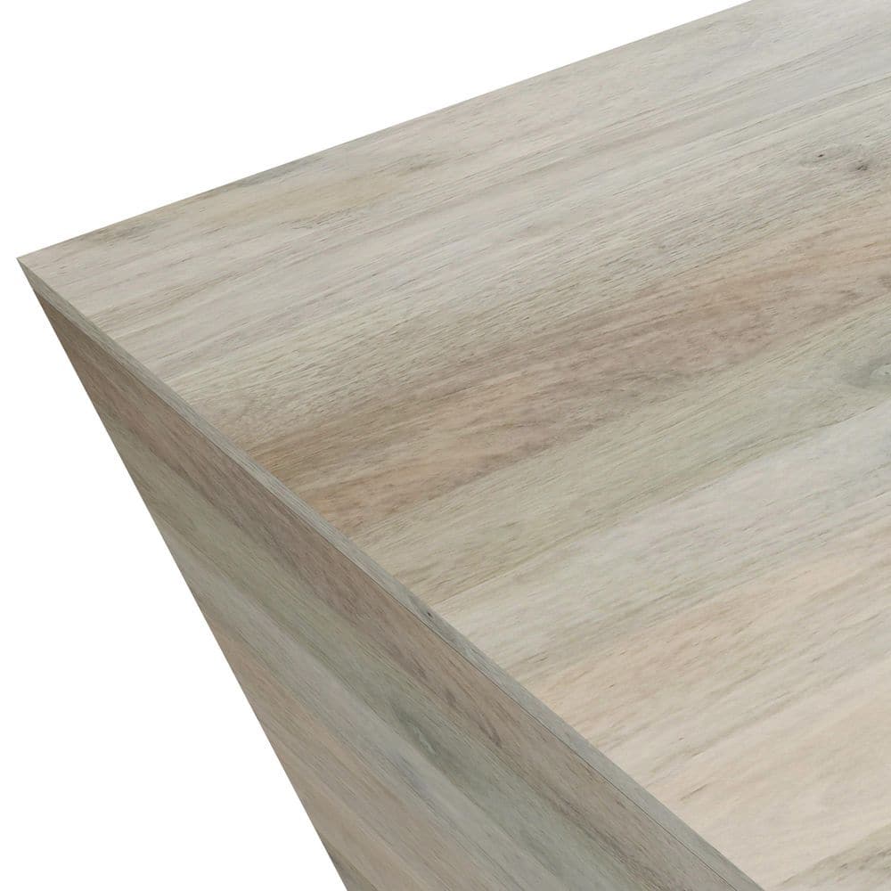 Abba 28" White Wash Mango Wood Square Coffee Table