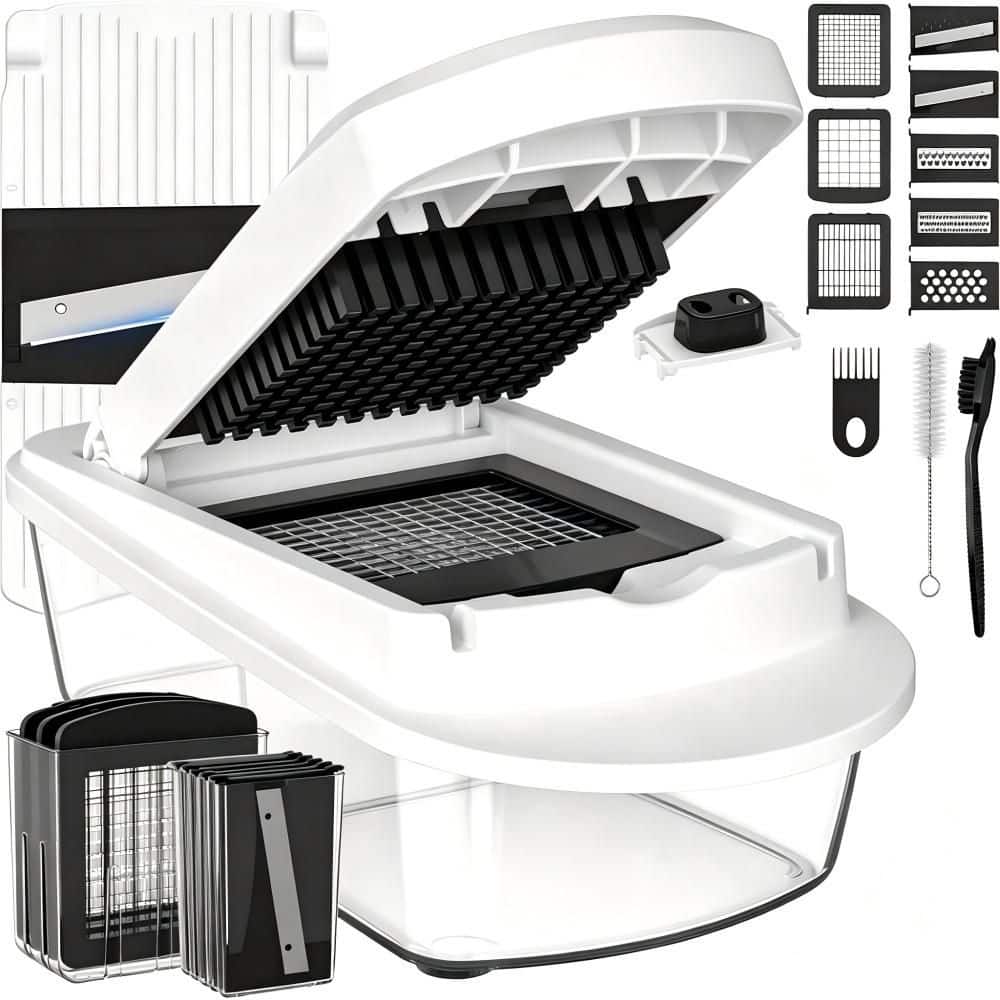 Wudkey Premium Plastic and Stainless Steel 8-Blade Dishwasher Safe
