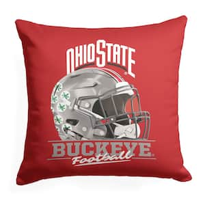 NCAA Ohio State Football Printed Multi-Color 18 in. Throw Pillow