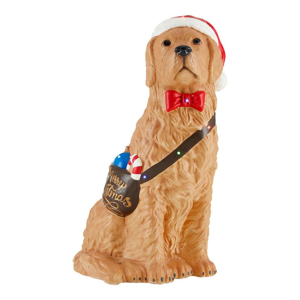 Home Accents Holiday 30 in Christmas Golden Retriever 22DK01010 The