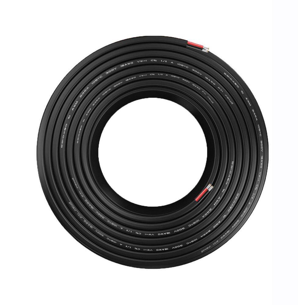 18 / 2 Conductor Stranded Oxygen-Free Tinned Copper Speaker Wire Black In-Wall CL2 Rated Speaker Wire price history on PriceWatchPro