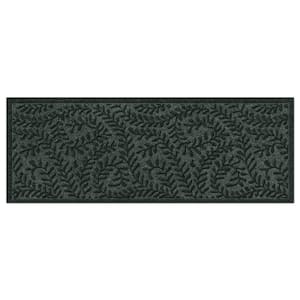 WaterHog Boxwood Evergreen 22 in. x 60 in. PET Polyester Indoor Outdoor Doormat Runner