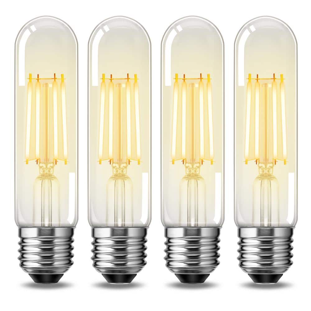 4-Watt 40-Watt Equivalent, T30, Soft White (2700K 5in. Edison LED Tube Bulb, Vintage Filament, Dimmable, 4-Pack price history on PriceWatchPro