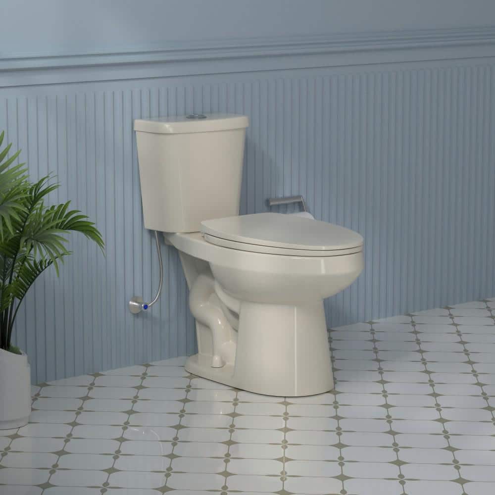 17 in. Toilet ADA Chair Height Two-Piece Toilet 1.1/1.6 GPF Dual Flush Elon
