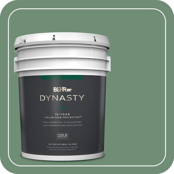 BEHR DYNASTY 5 gal. #QE-46 Ivy Wreath Semi-Gloss Exterior Stain-Blocking Paint & Primer