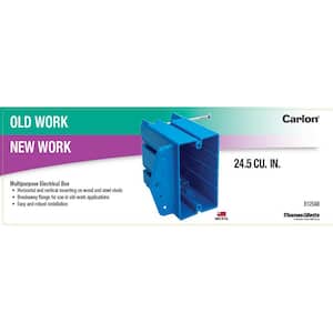 1-Gang 24.5 cu. in. PVC New/Old Work Electrical Box