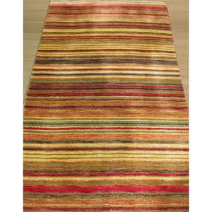 Multicolored 2 ft. 6 in. x 8 ft. Handmade Wool Transitional Lori Toni Area Rug