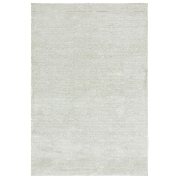 Revive 8 ft. x 10 ft. Sage Modern Solid Area Rug