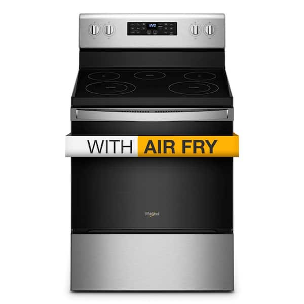 Whirlpool 5.3 cu. ft. Single Oven Electric Range with Air Fry Oven in Stainless Steel