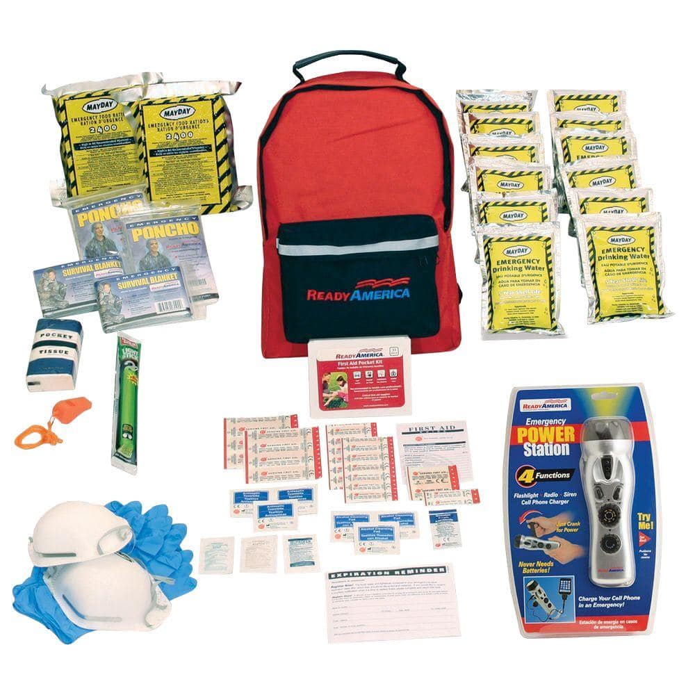 Family Emergency Power Outage Blackout Kit with Backpack