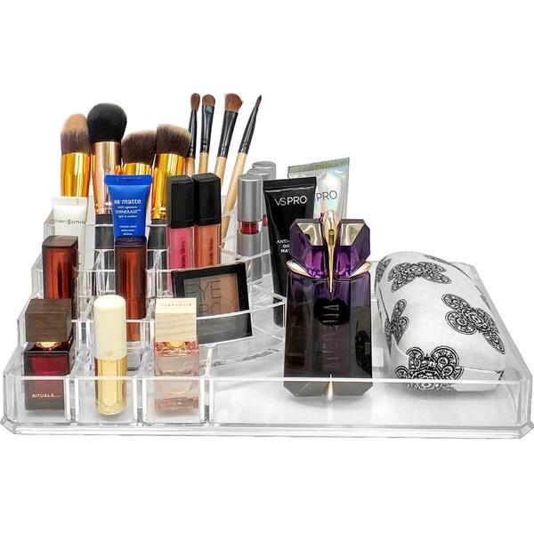 Unbranded Sorbus 8.5 in. x 3.25 in. Stackable 1-Cube Cosmetic Organizer in Acrylic