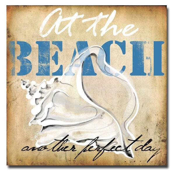 Trademark Fine Art 35 in. x 35 in. At the Beach Canvas Art-DISCONTINUED