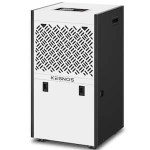 155 pt. 8,000 sq.ft. bucketless Commercial Dehumidifier in. White with Intelligent Control