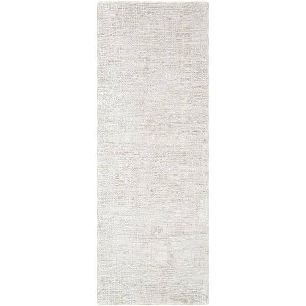 Gakko GKK-2308 2 ft. x 7 ft. Machine Woven Rug, White