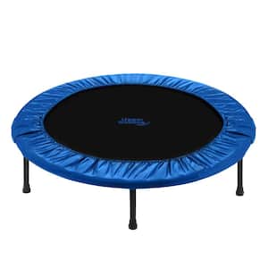 Machrus Upper Bounce 36 in. Mini Rebounder Trampoline with Durable Jumping Mat, Dual Foldable Workout Trampoline