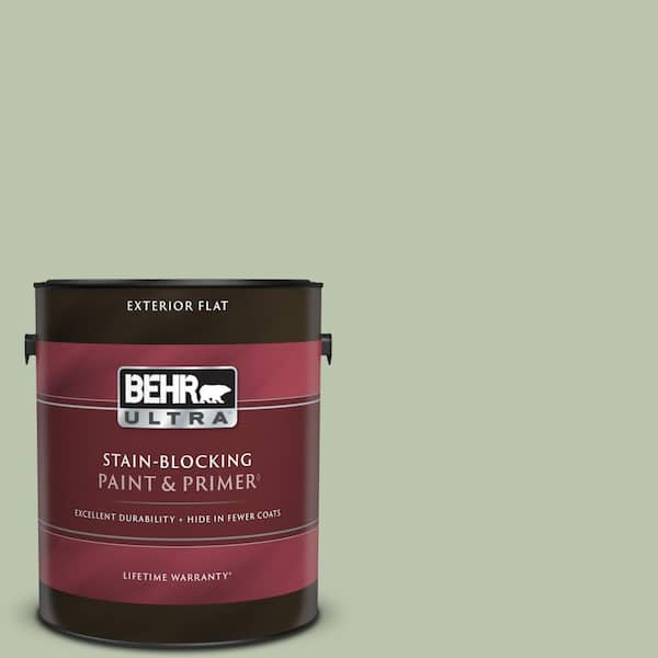 BEHR ULTRA 1 gal. #PPU11-10 Whitewater Bay Flat Exterior Paint & Primer