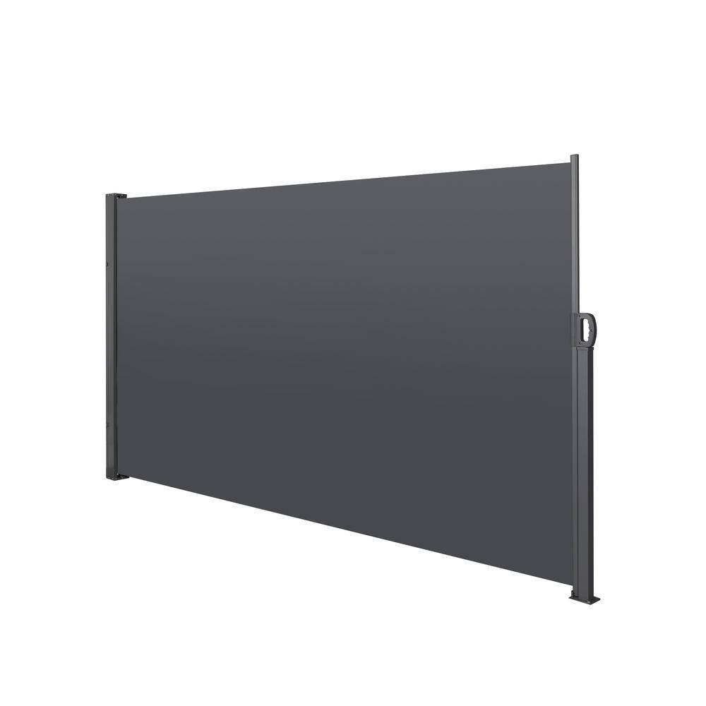 unique choice 138 in. x 71 in. Retractable Side Screen Awning, UV ...